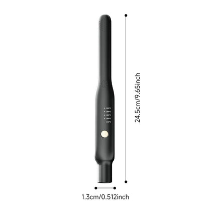 2-in-1 Mini Hair Straightener & Curler - Ceramic Fast Heating 140-220°C - Portable Flat Iron for Short Hair Travel Styling